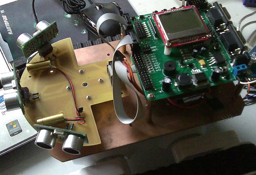 Autonomous robot top view