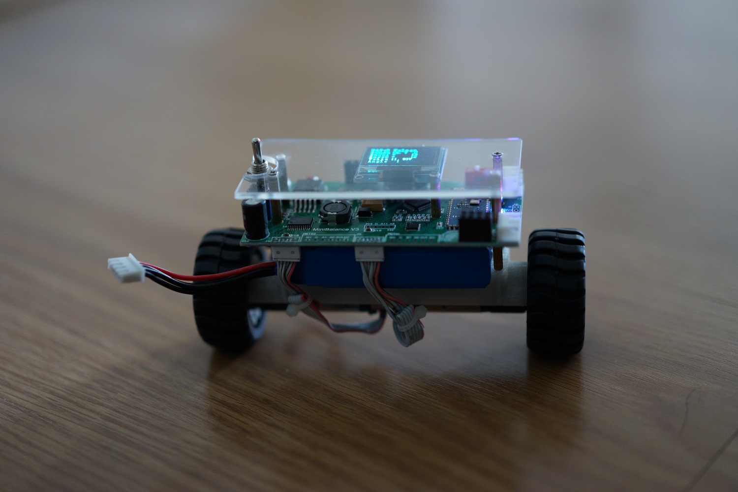 Self-balance robot front view
